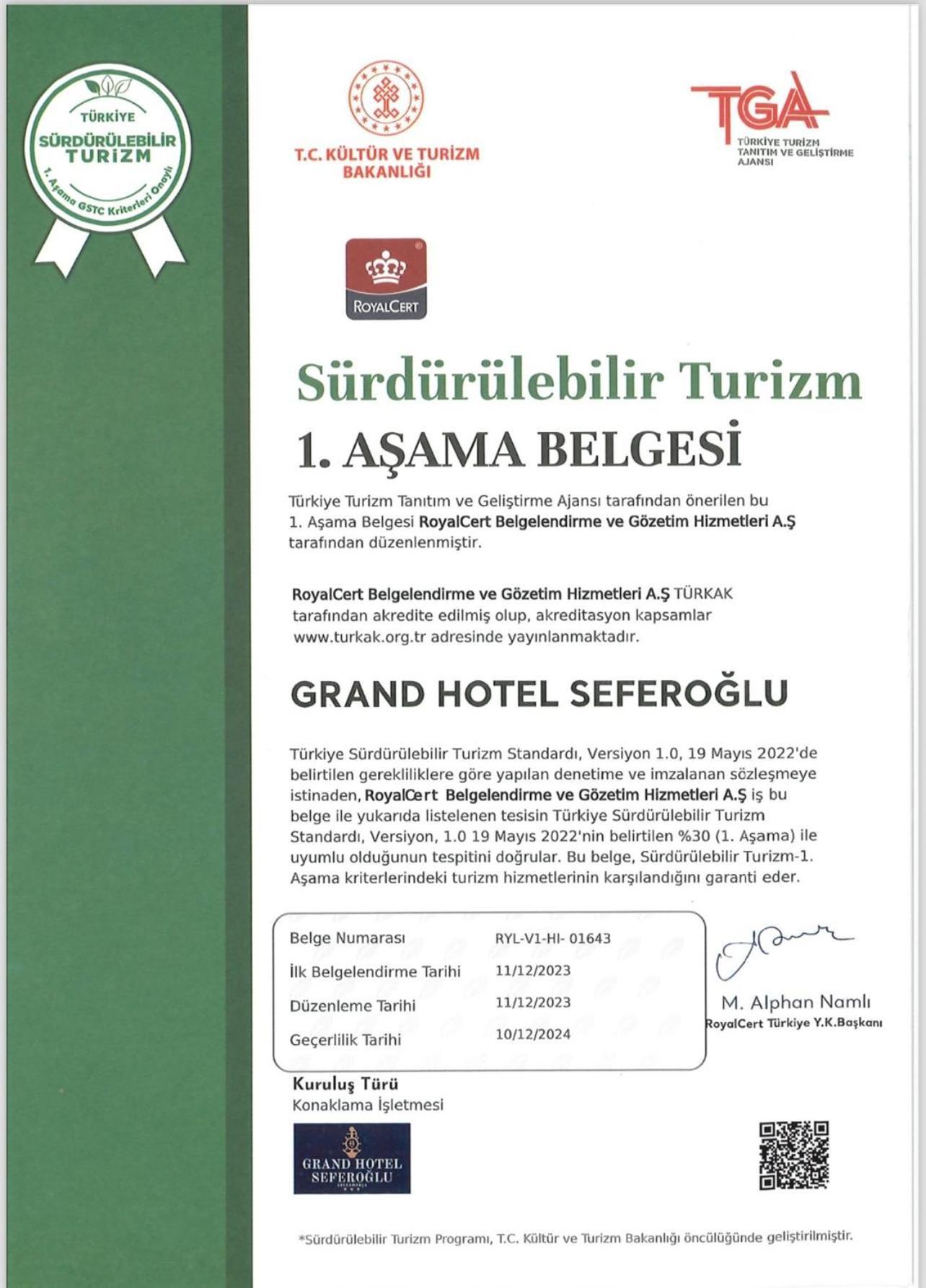 Grand Hotel Seferoglu イスタンブール エクステリア 写真